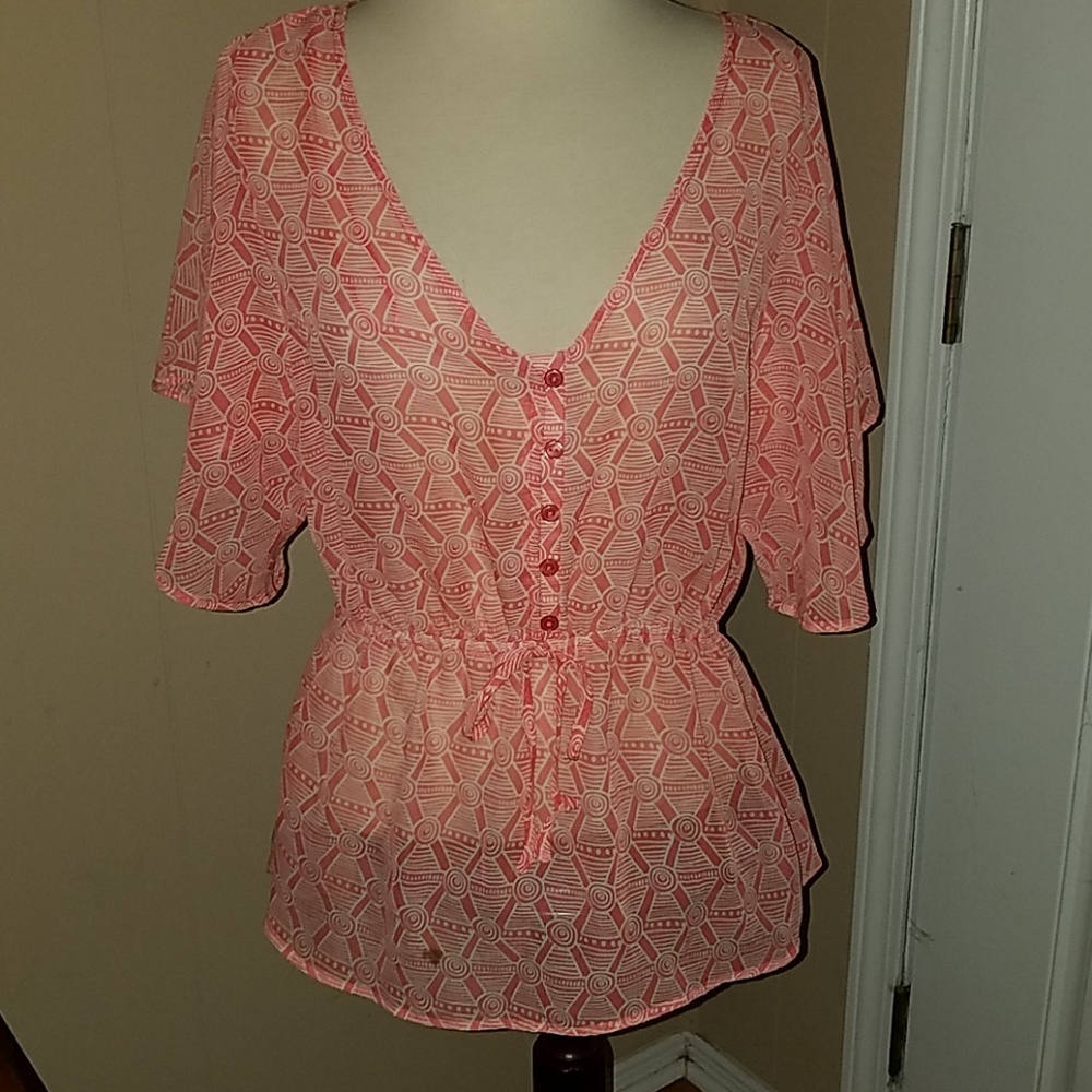 Ambiance Apparel sheer top